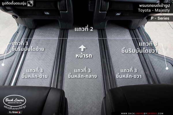 รีวิวพรมปูพื้นรถยนต์ Toyota Majesty