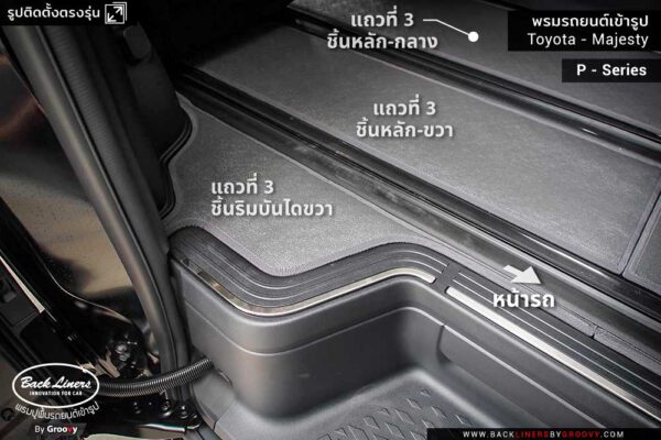 รีวิวพรมปูพื้นรถยนต์ Toyota Majesty