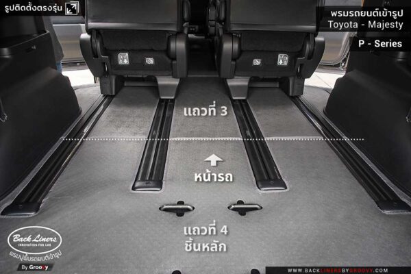 รีวิวพรมปูพื้นรถยนต์ Toyota Majesty