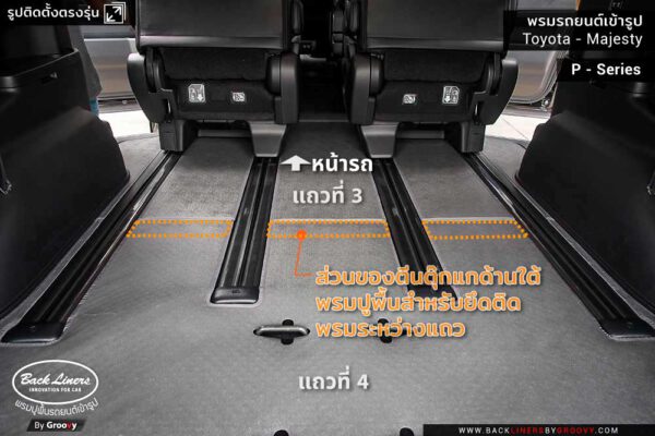 รีวิวพรมปูพื้นรถยนต์ Toyota Majesty