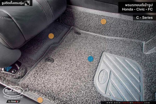 รีวิวพรมไวนิล พรมดักฝุ่น Honda Civic FC 2020