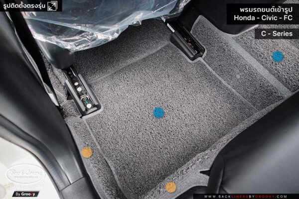 รีวิวพรมไวนิล พรมดักฝุ่น Honda Civic FC 2020
