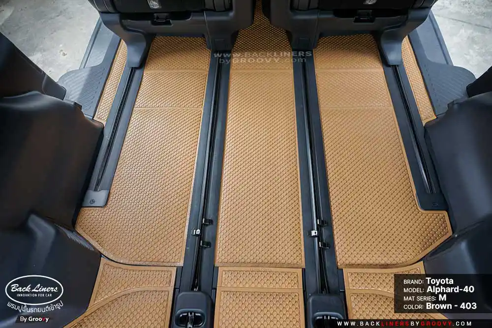 พรมกระดุม พรมรถยนต์ ผ้ายาง Toyota Alphard 40