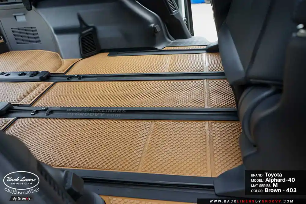 พรมกระดุม พรมรถยนต์ ผ้ายาง Toyota Alphard 40