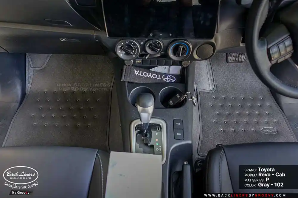 พรมรถยนต์ ผ้ายาง Toyota Hilux Revo Smart cab