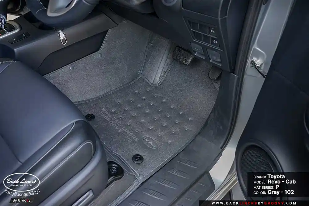 พรมรถยนต์ ผ้ายาง Toyota Hilux Revo Smart cab