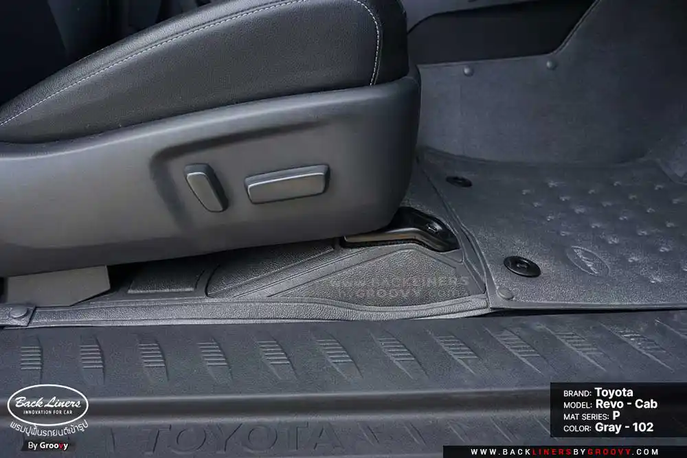 พรมรถยนต์ ผ้ายาง Toyota Hilux Revo Smart cab