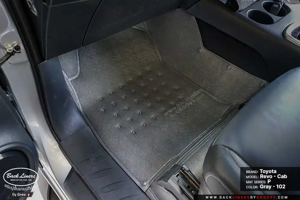 พรมรถยนต์ ผ้ายาง Toyota Hilux Revo Smart cab