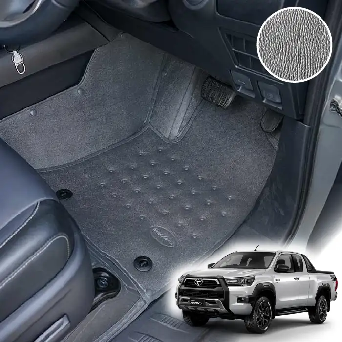 พรมรถยนต์ ผ้ายาง Toyota Hilux Revo Smart cab