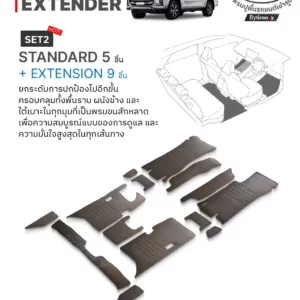 พรมรถยนต์ พรมไวนิลดักฝุ่น พรมกระดุม ผ้ายางกระดุม MG Extender