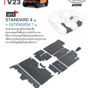 พรมรถยนต์ พรมกระดุม พรมไวนิลดักฝุ่น พรมดักฝุ่น 3M nomad Chery V23