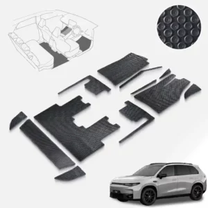 พรมรถยนต์ พรมไวนิลดักฝุ่น พรมดักฝุ่น พรมกระดุม ผ้ายางกระดุม Leapmotor-C10