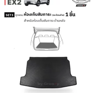 พรมรถยนต์ พรมไวนิลดักฝุ่น พรมใยบวบ พรมกระดุม ผ้ายางกระดุม Geely EX2