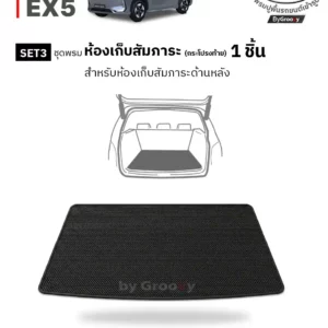 พรมกระดุม พรมไวนิลดักฝุ่น พรมรถยนต์ ผ้ายาง Geely EX5