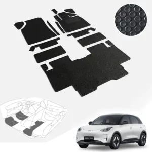 พรมรถยนต์ พรมไวนิลดักฝุ่น พรมใยบวบ พรมกระดุม ผ้ายางกระดุม Geely EX2