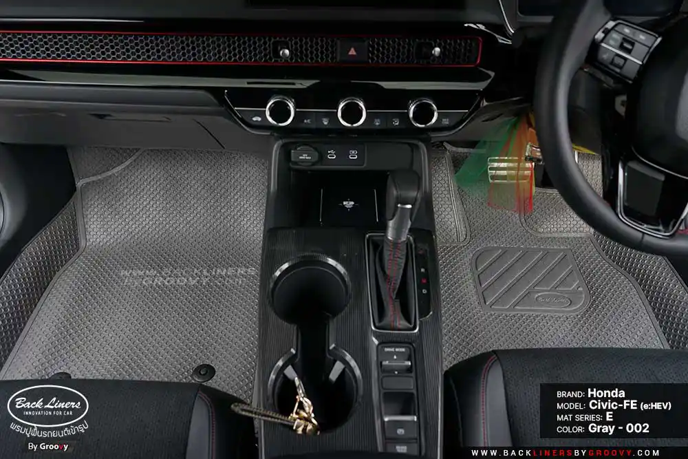 พรมกระดุม พรมรถยนต์ ผ้ายางกระดุม Honda Civic eHEV hybrid