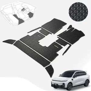 พรมรถยนต์ พรมกระดุม พรมไวนิลดักฝุ่น ผ้ายางกระดุม Leap Motor B10