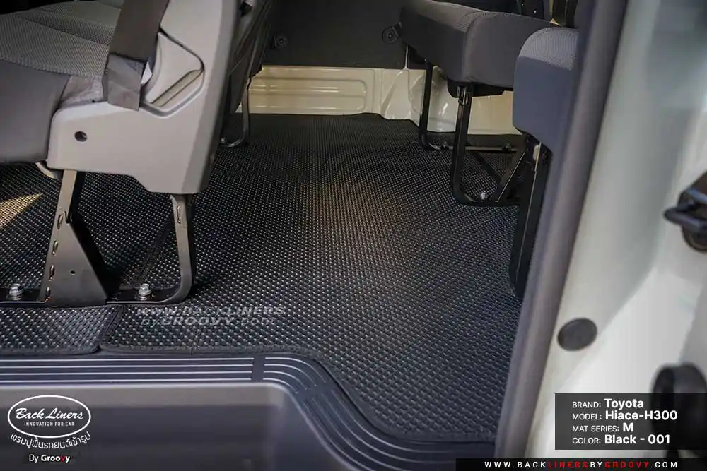พรมรถยนต์ พรมกระดุม ผ้ายาง Toyota Hiace H300 หน้ายาว