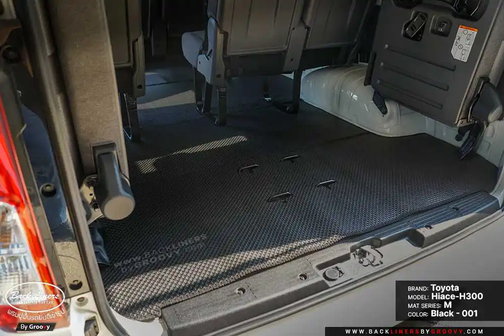 พรมรถยนต์ พรมกระดุม ผ้ายาง Toyota Hiace H300 หน้ายาว