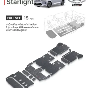 พรมกระดุม ผ้ายางกระดุม พรมรถยนต์ Wuling Starlight