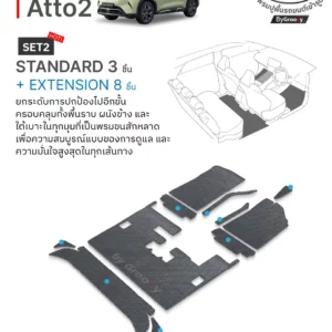 พรมกระดุม ผ้ายางกระดุม พรมรถยนต์ BYD Atto2