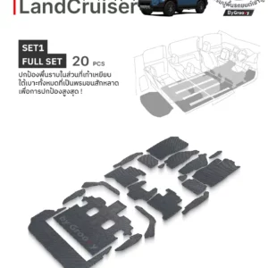 พรมกระดุม ผ้ายางกระดุม พรมรถยนต์ Toyota Land Cruiser 250