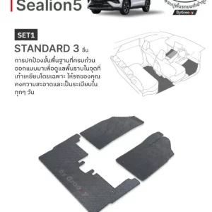 พรมกระดุม ผ้ายางกระดุม พรมรถยนต์ BYD Sealion5