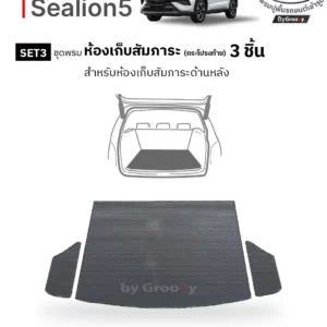 พรมกระดุม ผ้ายางกระดุม พรมรถยนต์ BYD Sealion5
