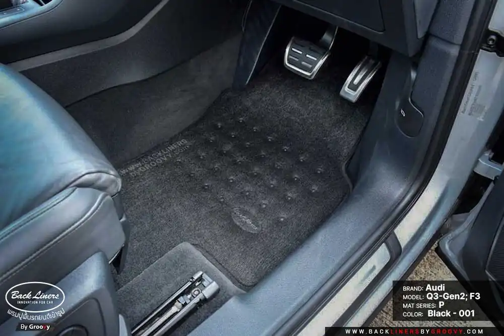 พรมกระดุม ผ้ายางกระดุม พรมรถยนต์ Audi Q3 Gen2 F3 Sportback