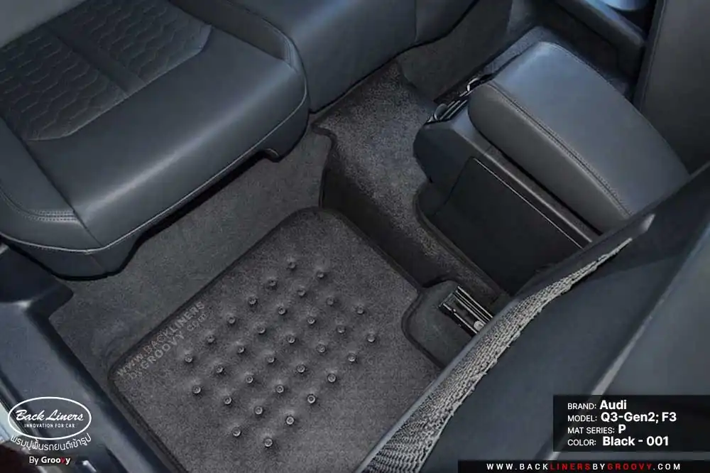 พรมกระดุม ผ้ายางกระดุม พรมรถยนต์ Audi Q3 Gen2 F3 Sportback