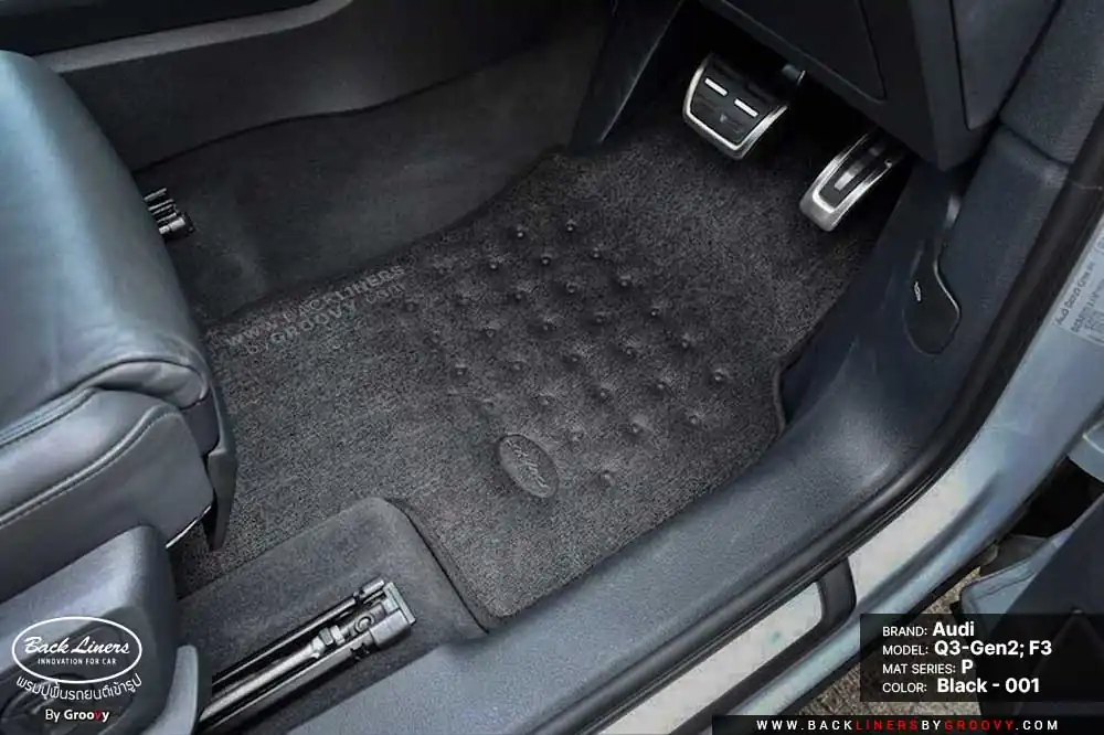 พรมกระดุม ผ้ายางกระดุม พรมรถยนต์ Audi Q3 Gen2 F3 Sportback