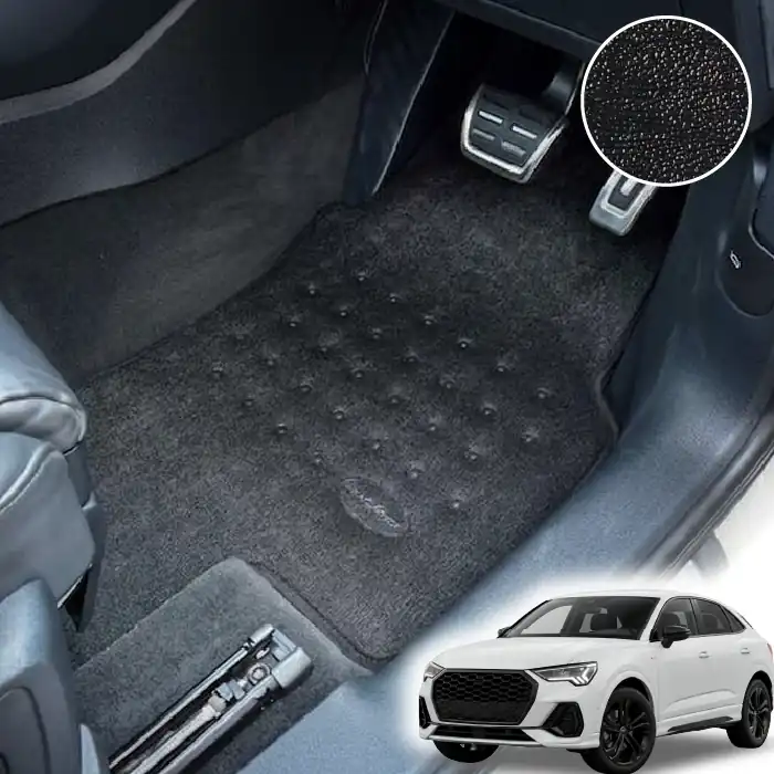 พรมกระดุม ผ้ายางกระดุม พรมรถยนต์ Audi Q3 Gen2 F3 Sportback ตรงรุ่น คุณภาพสูง