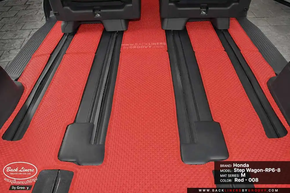 พรมกระดุม ผ้ายางกระดุม พรมรถยนต์ Honda Step Wagon RP6-8