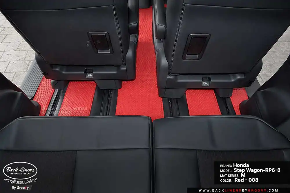 พรมกระดุม ผ้ายางกระดุม พรมรถยนต์ Honda Step Wagon RP6-8