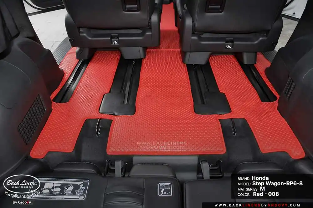 พรมกระดุม ผ้ายางกระดุม พรมรถยนต์ Honda Step Wagon RP6-8