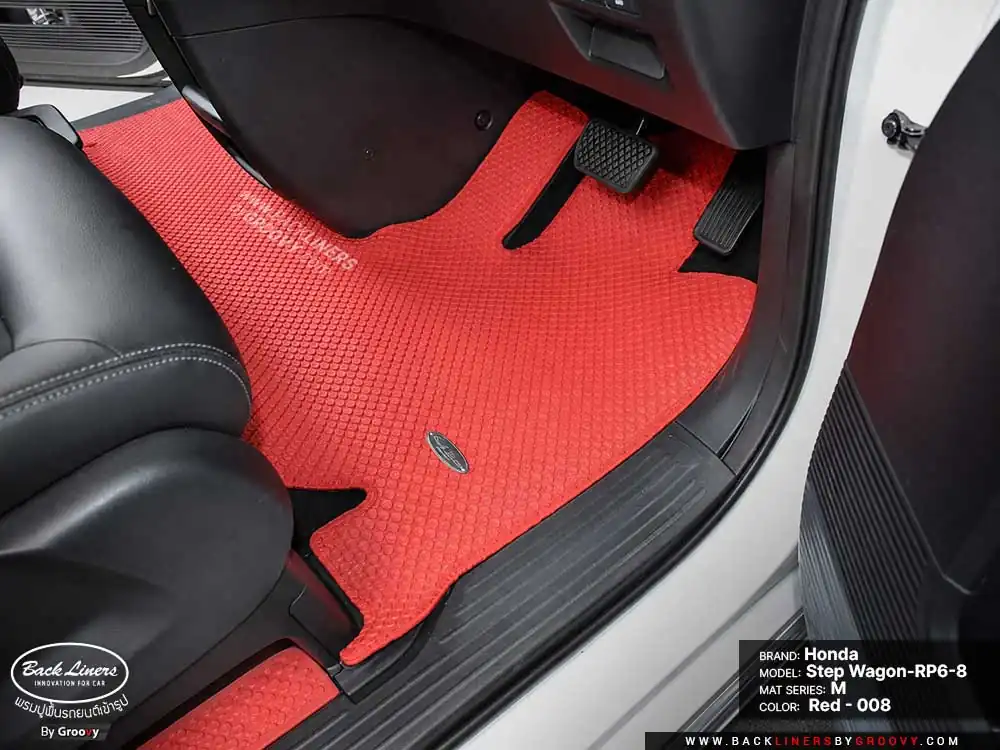 พรมกระดุม ผ้ายางกระดุม พรมรถยนต์ Honda Step Wagon RP6-8