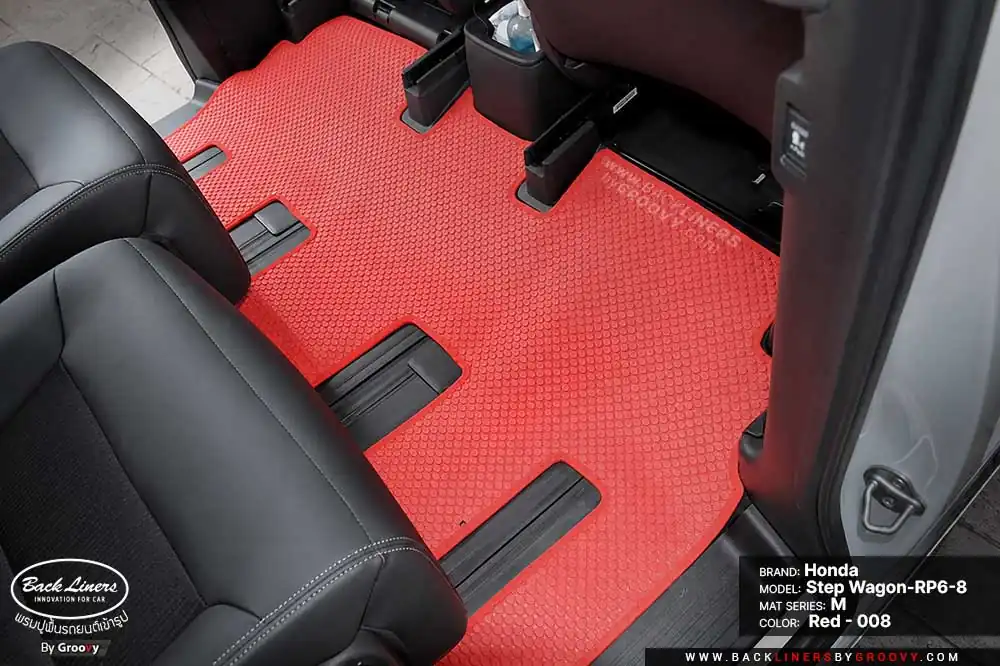 พรมกระดุม ผ้ายางกระดุม พรมรถยนต์ Honda Step Wagon RP6-8