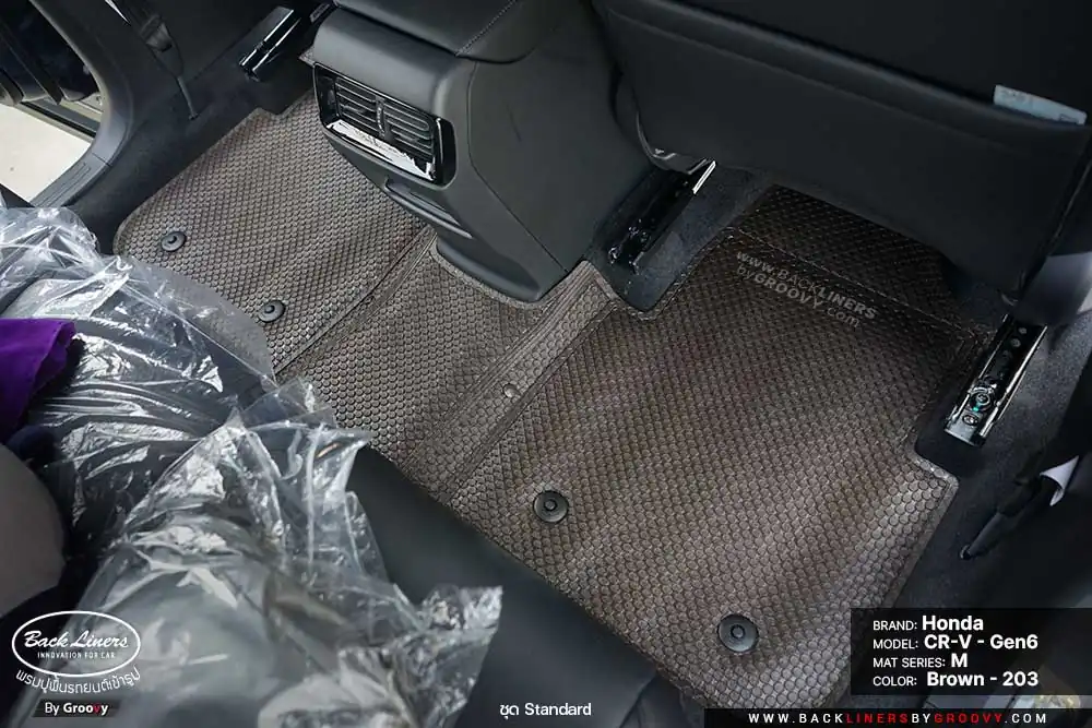 พรมกระดุม ผ้ายางกระดุม พรมรถยนต์ Honda CRV Gen6 Standard