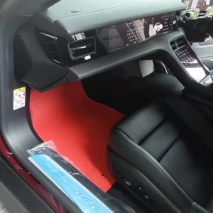 พรมกระดุม ผ้ายางกระดุม พรมรถยนต์ Porsche Taycan