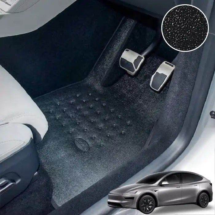 พรมกระดุม ผ้ายางกระดุม พรมรถยนต์ Tesla Model YL ตรงรุ่น คุณภาพสูง