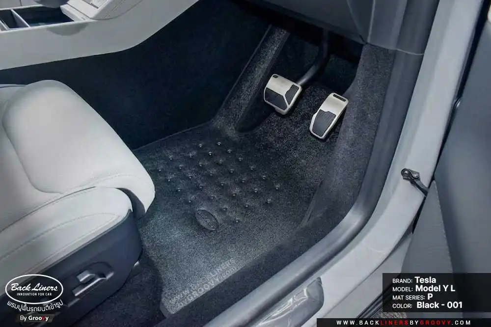 พรมกระดุม ผ้ายางกระดุม พรมรถยนต์ Tesla Model YL