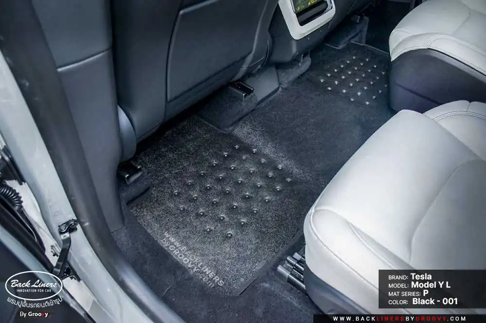 พรมกระดุม ผ้ายางกระดุม พรมรถยนต์ Tesla Model YL